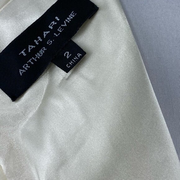 Tahari ASL Women's NWT Tan Kim Silk Pencil Business Career Dress Size 2/C33 - Picture 8 of 9